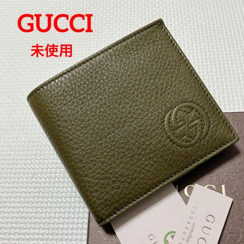 Gucci portafoglio bifold pelle - bifold,